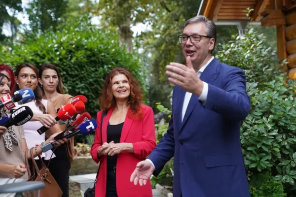 Izvor: Foto Tanjug Vučić i Davidovićeva dali izjave