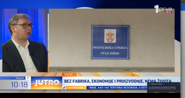 Izvor: Foto printscreen TV Prva