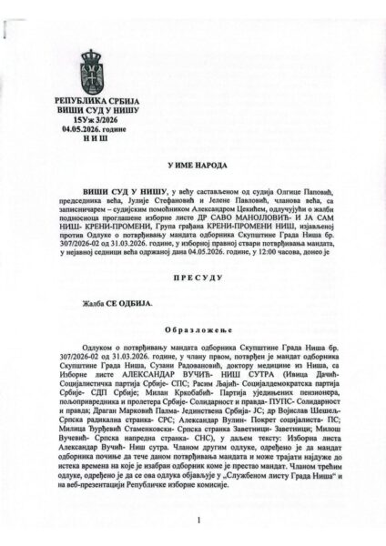 Izvor: Foto Niš TV