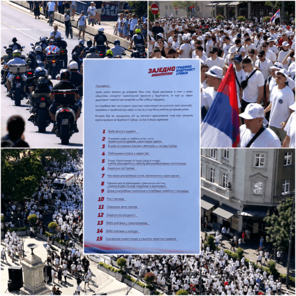 Kolone građana iz cele Srbije pristižu u Beograd: Na skupu „Srbija jedna porodica“ učesnici biraju pet prioriteta za budućnost zemlje